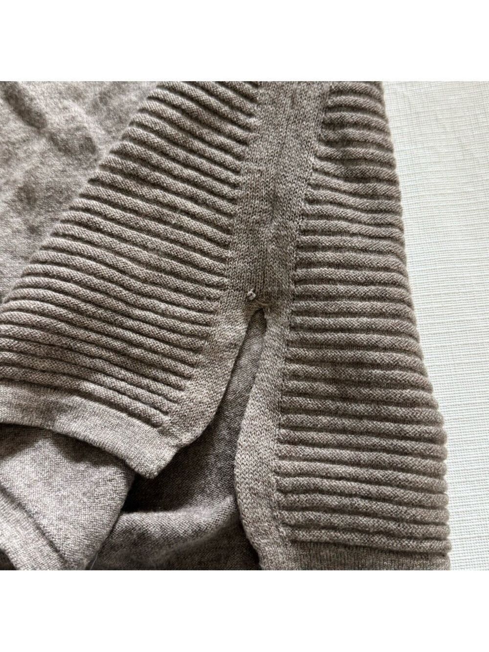 Athleta Tunic Merino Wool Sweater w/Hoodie- Heather Gray- XS - Picture 7 of 11